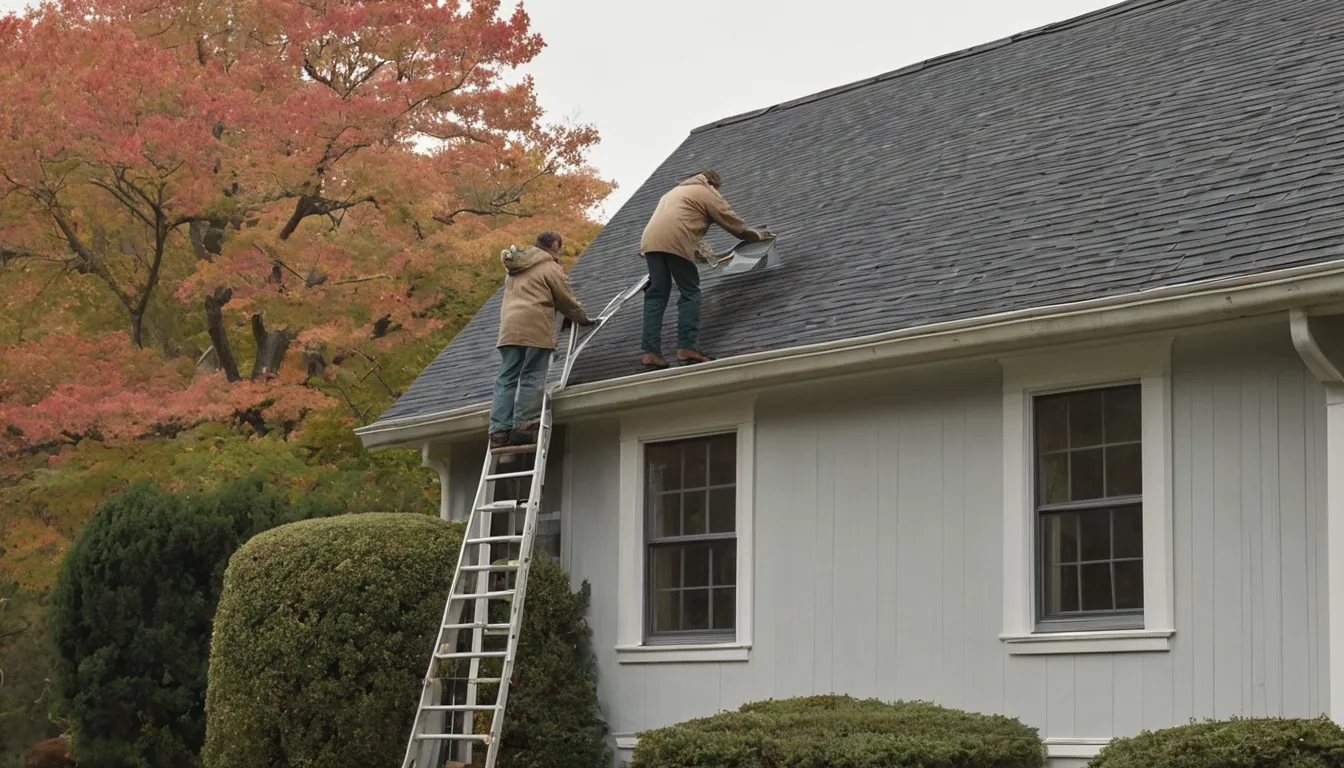Friendly provider inspecting an attic roofline with a flashlight in a home in Tuxedo